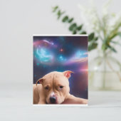 Jahr des Hundes Feiertagskarte (Stehend Vorderseite)