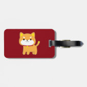 Jahr des Hundes Gepäckanhänger (Rückseite horizontal)