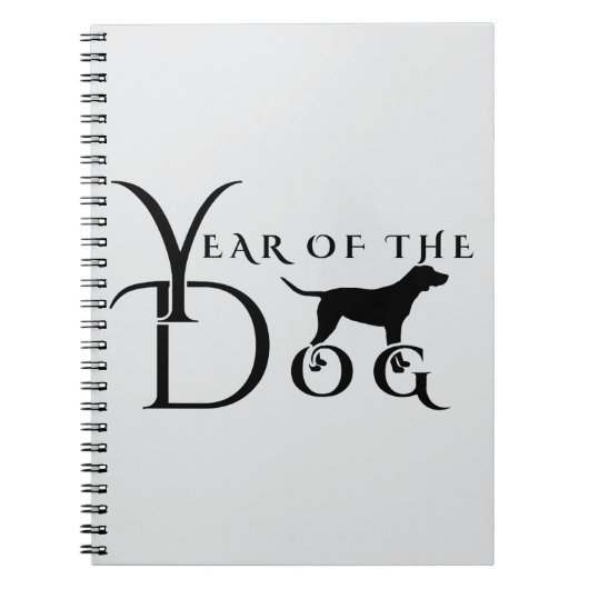 Jahr des Hundes Notizblock (Vorderseite)
