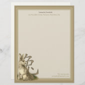 Jahr des Kaninchen-Schreibpapiers Briefbogen (Vorne/Hinten)