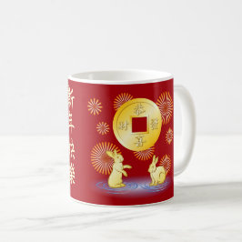Jahr des Kaninchenfeuers Kaffeetasse