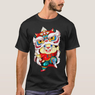 Jahr des Kaninchens 2023 chinesisches Neujahrskost T-Shirt
