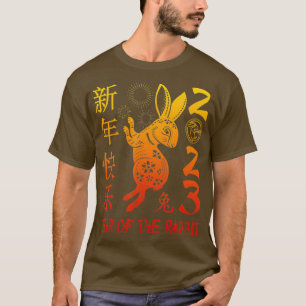 Jahr des Kaninchens 2023 Hemd Chinesisch Neues Jah T-Shirt
