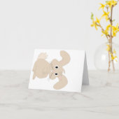 Jahr des Kaninchens 2023 Karte (Gelbe Blume)