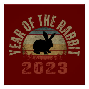 JAHR DES KANINCHENS 2023 POSTER