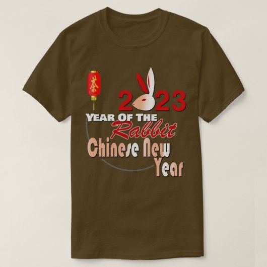 Jahr des Kaninchens 2023 T-Shirt (Design vorne)