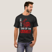 Jahr des Kaninchens 2023 Zodiac Horoskop Chinesisc T-Shirt (Vorne ganz)