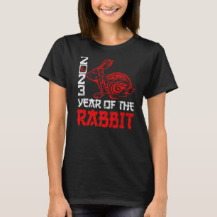 Jahr des Kaninchens 2023 Zodiac Horoskop Chinesisc T-Shirt