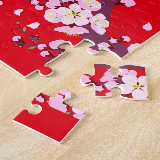 Jahr des Kaninchens Chinesisch 2023-Mondlicht Neuj Puzzle (Seite)