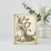 Jahr des Kaninchens chinesisches Neujahr Feiertagspostkarte (Stehend Vorderseite)