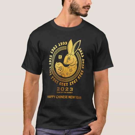 Jahr des Kaninchens - Chinesisches Zodiac - NEUES T-Shirt (Vorderseite)