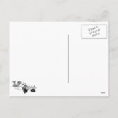 Jahr des Kaninchens Feiertagspostkarte (Rückseite)