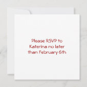 Jahr des Kaninchens mit Yin Yang Einladung (Rückseite)