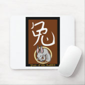 Jahr des Kaninchens Mousepad (Mit Mouse)
