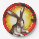 Jahr des Kaninchens Pappteller (Vorderseite)