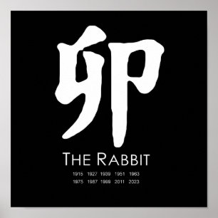 Jahr des Kaninchens Poster