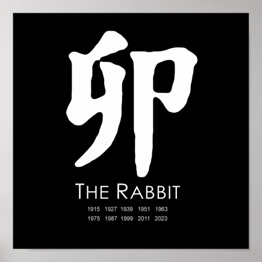 Jahr des Kaninchens Poster (Vorne)