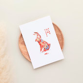 Jahr des Kaninchens Postkarte