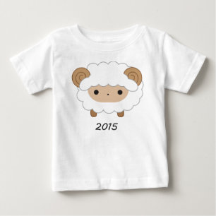 Jahr des KinderShirts der Schaf-2015 Baby T-shirt