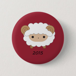 Jahr des Knopfes der Schaf-2015 Button