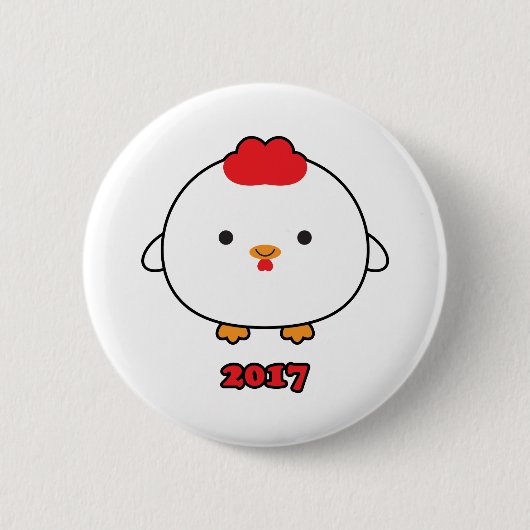 Jahr des Knopfes des Hahn-2017 Button (Vorderseite)