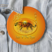 Jahr des Knopfes des Tiger-2010 Button (Beispiel)