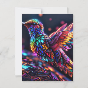 Jahr des Kolibris: Eine monatliche Reise Postkarte
