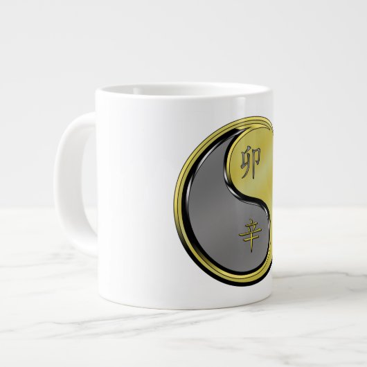 Jahr des Metallhasen Jumbo-Tasse (Vorderseite Links)