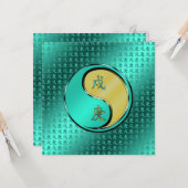 Jahr des Metallhundes Karte (Vorderseite/Rückseite Beispiel)