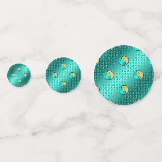 Jahr des Metallhundes Konfetti (Rückseiten)