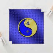 Jahr des Metallöchs Karte (Vorderseite/Rückseite Beispiel)