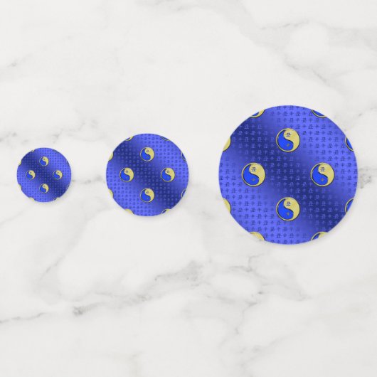 Jahr des Metallöchs Konfetti (Rückseiten)