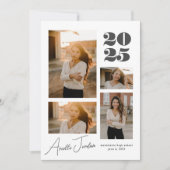 Jahr des Minimalistischen Collage Abschlusses | Fo Einladung (Vorderseite)