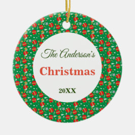 Jahr des Namens der Weihnachtsbaumbällchen Keramik Ornament