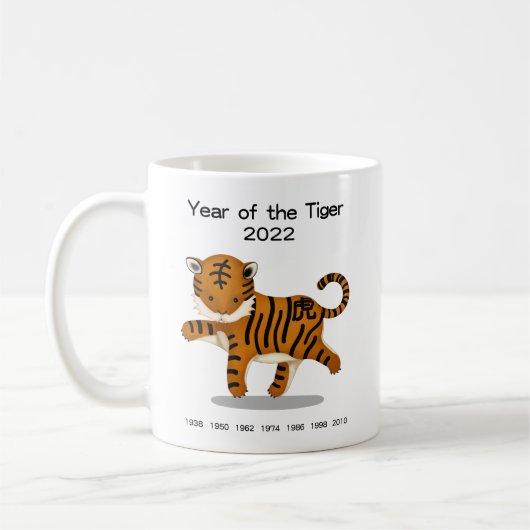 Jahr des Niedlichen Tierhalters von Zodiac 2022 Kaffeetasse (Links)