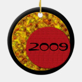 Jahr des Ochsen: 2009 Keramikornament (Hinten)
