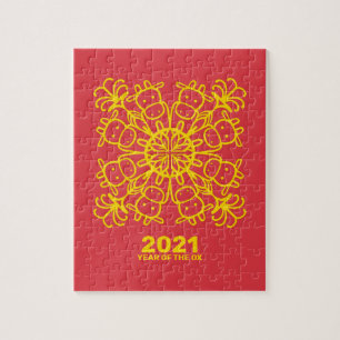 Jahr des Ochsen 2021 Puzzle