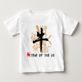 Jahr des Ochsen-Baby-T-Shirts Baby T-shirt (Vorderseite)