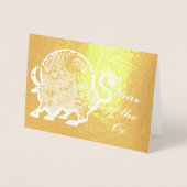 Jahr des Ochsen Folienkarte (Vorderseite)