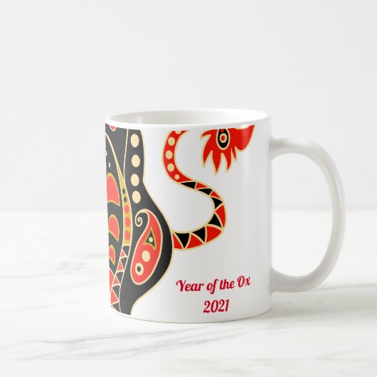 Jahr des Ochsen Kaffeetasse (Rechts)