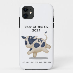 Jahr des Ochsen Süßes Zodiak-Tier 2021 Case-Mate iPhone Hülle