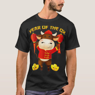 Jahr des OX 2021 Funny Happy Chinesisch Neues Jahr T-Shirt