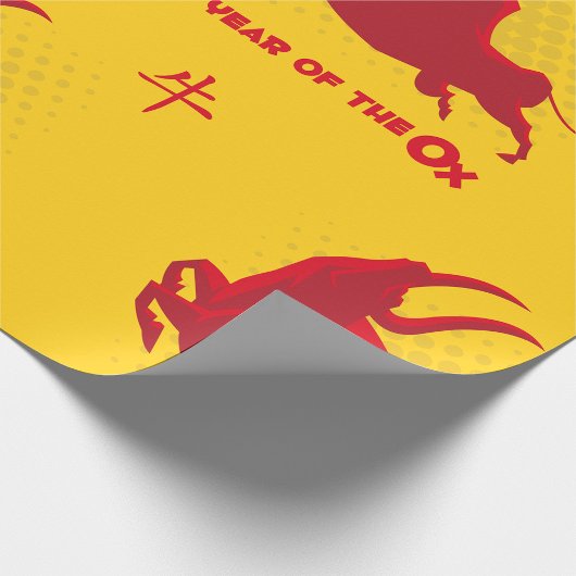 Jahr des OX Geschenkpapier