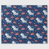 Jahr des OX Geschenkpapier (Flach)