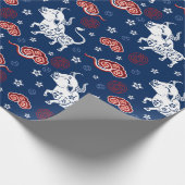 Jahr des OX Geschenkpapier (Ecke)
