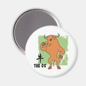 Jahr des OX-Geschenks Magnet (Vorderseite/Rückseite)