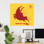 Jahr des OX Poster (Heimbüro)