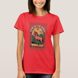Jahr-des-Pferd-Mondneujahr 2026 Damen T-Shirt