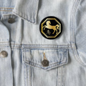 Jahr des Pferdeanschlags Button (Beispiel)