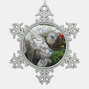 Jahr des Pferdes   春節馬 ... Chinesische Blumen-Topi Schneeflocken Zinn-Ornament